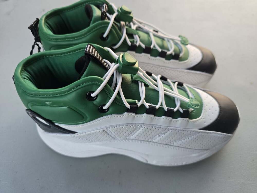 AND1 Zesty Athletic Basketball Green/White Colorway Mid-top Sneakers Youth Kids